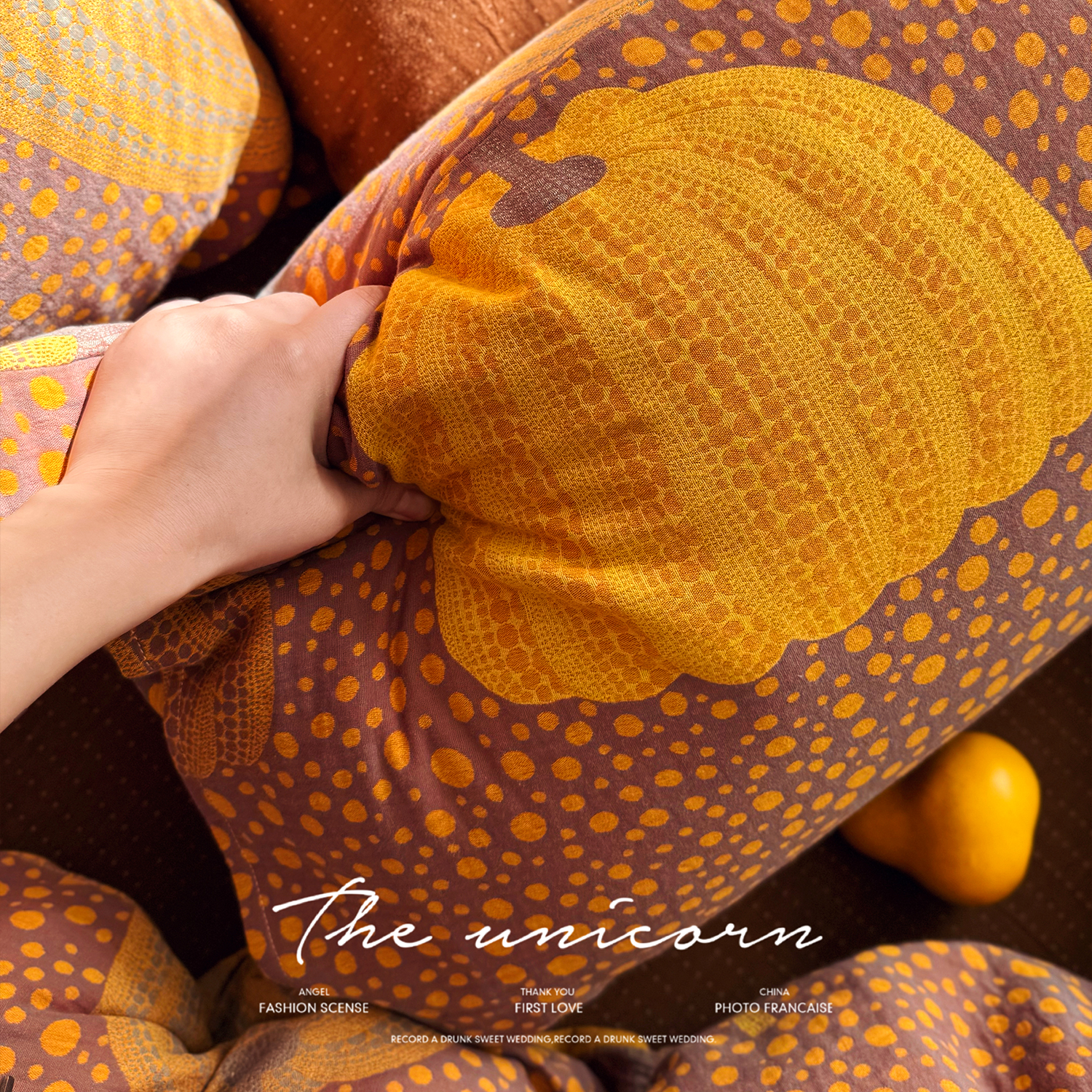 色织波点全棉提花双层纱被套单件