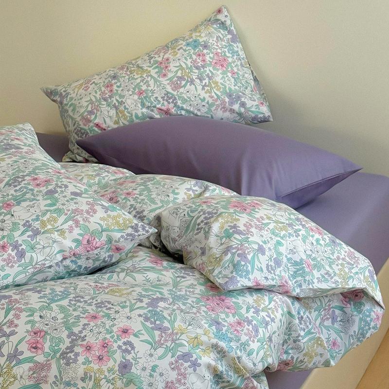 一夢谷韓系碎花全棉四件套被套