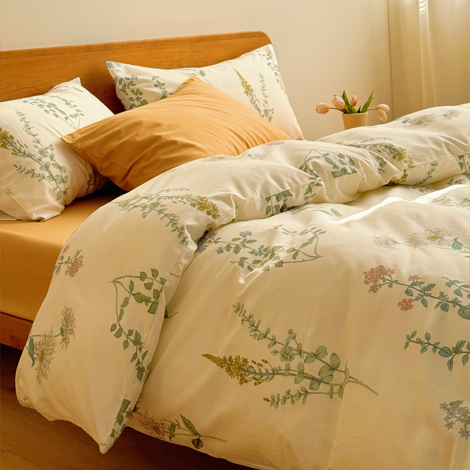 文艺森系自然纯棉被套四件套单件100全棉宿舍单人被罩150x200x230,床上用品,被套,淘宝优惠券,粉丝福利购,淘宝优惠卷