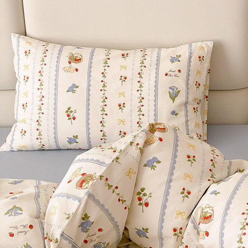 ins小碎花纯棉舒适贴身枕套