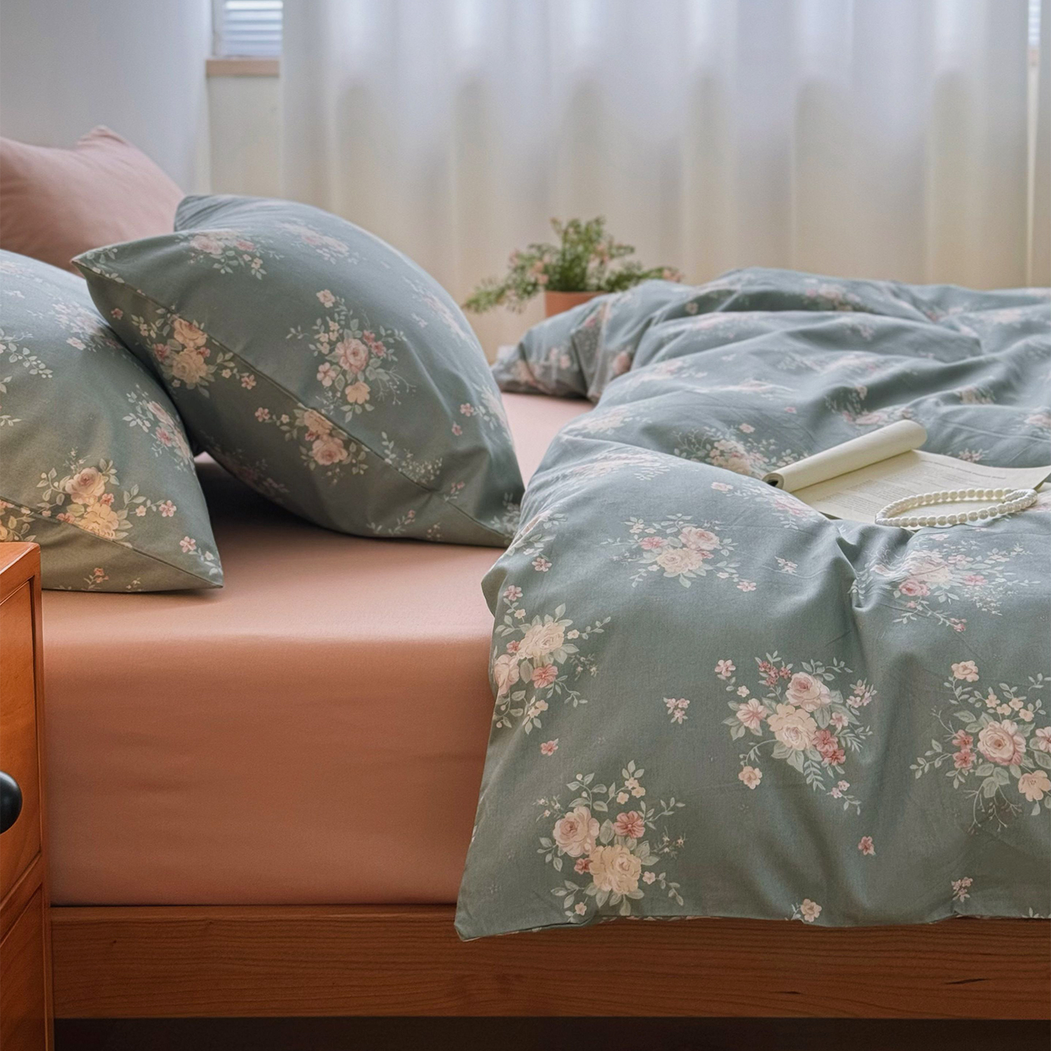 复古田园小碎花纯棉全棉被套单件