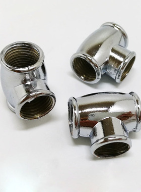 定制 灯具灯饰配件M10内牙管三通黑色圆形白以转接头三叉连接LED