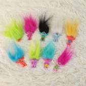 正版 发卡手机壳钥匙扣diy公仔玩具 魔法精灵巨魔娃娃丑娃娃洞洞鞋