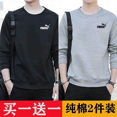 一折专区丨奥特莱斯丨卫衣男秋季新款圆领套头休闲运动上衣长袖衫