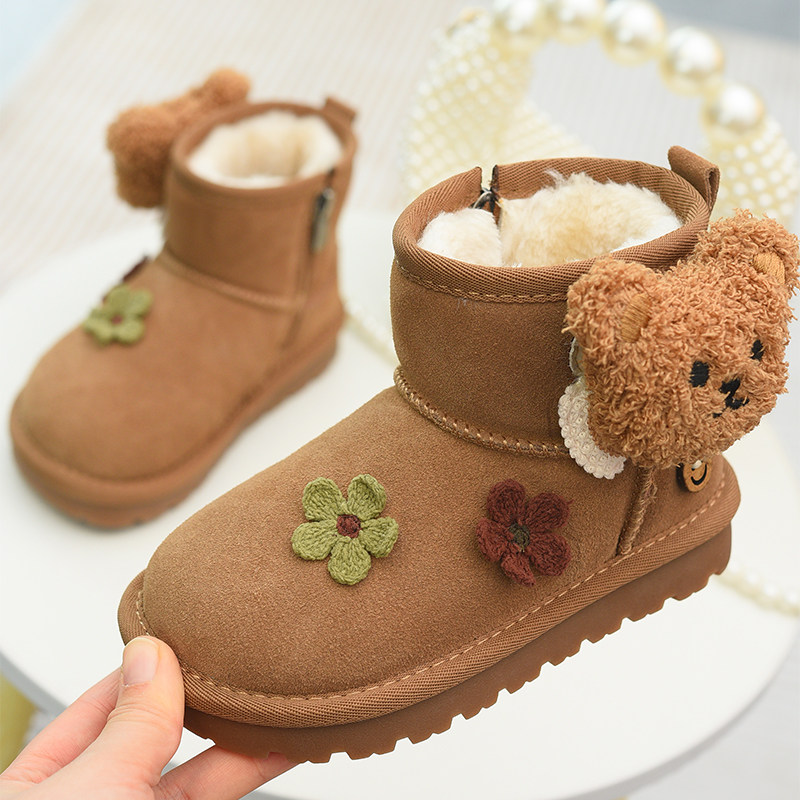 女童加绒雪地靴儿童真皮大棉鞋2025冬季新款童鞋小女孩雪地棉短靴,童鞋/婴儿鞋/亲子鞋,雪地靴,淘宝优惠券,粉丝福利购,淘宝优惠卷