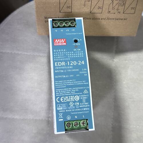 EDR-120-24台湾明纬12V导轨开关电源75/150W直流48V变压器稳压5A