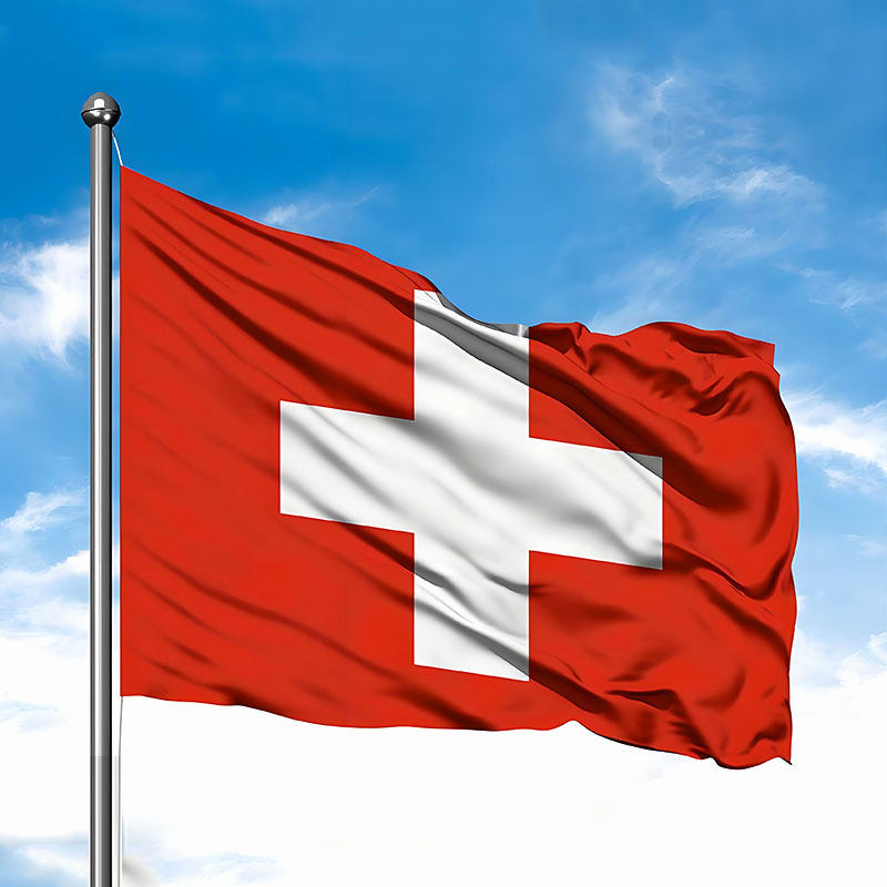 switzerland flag 3x5ft瑞士国旗户外打孔装饰国旗定制国家旗帜
