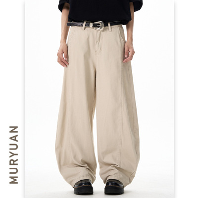 智快鱼潮流前线官方旗舰店素拼男装利鲨男裤子百搭潮流帅气休闲裤