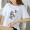 Butterfly Letter White 100% Cotton