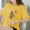 Butterfly Letter Yellow 100% Cotton