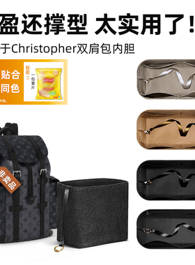 适用于LV Christopher双肩包小中号内胆包里外同色杜邦纸防水轻薄