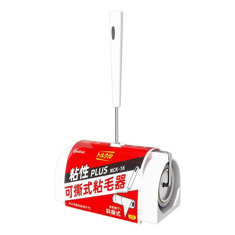 日本爱丽思粘毛器滚筒可撕式沾尘替换纸家用滚轮黏毛滚刷粘毛神器