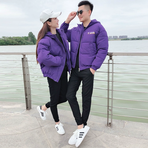 Трендовый пуховик с пухом, короткая куртка для влюбленных, подходит для подростков, увеличенная толщина