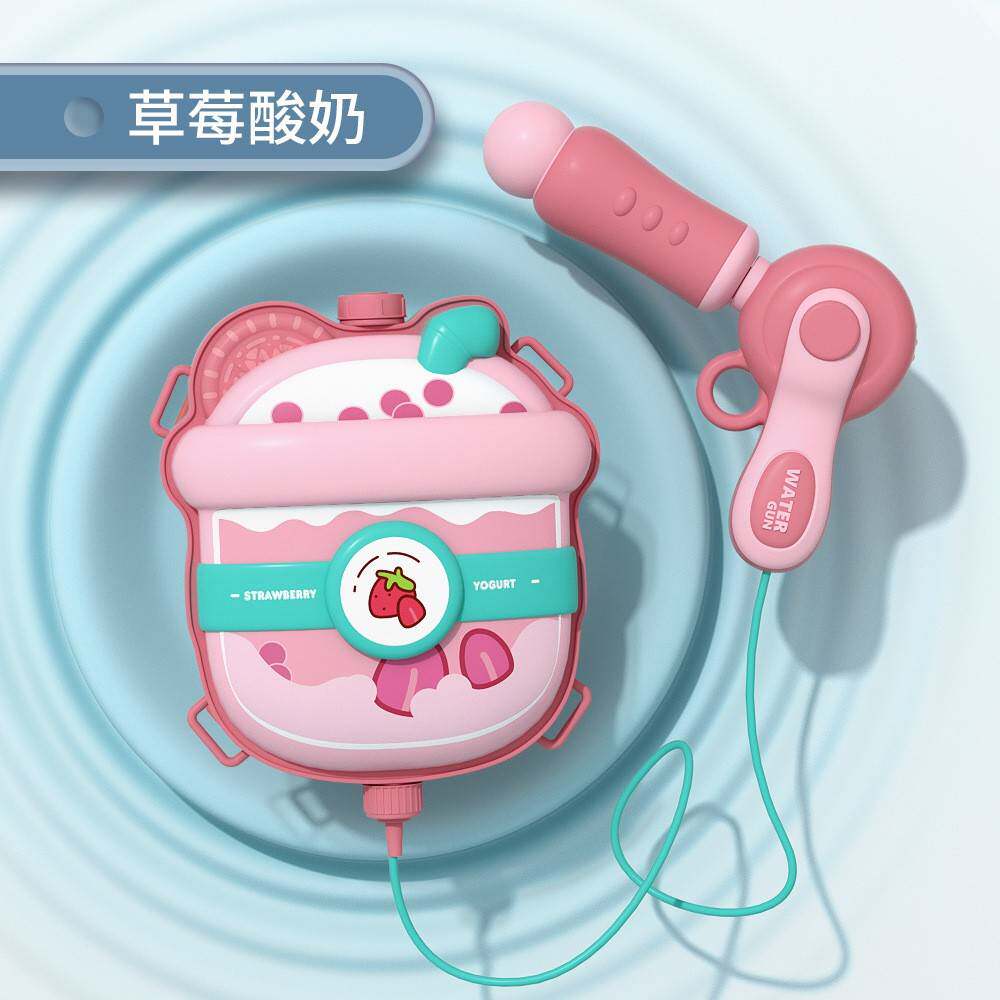 儿童节新款背包水枪玩具儿童卡通呲水枪抽拉式沙滩戏水泼水节包邮