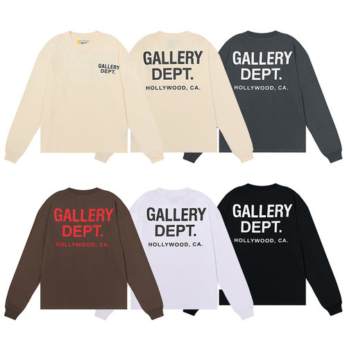 GALLERYDEPT长袖字母纯棉T恤潮