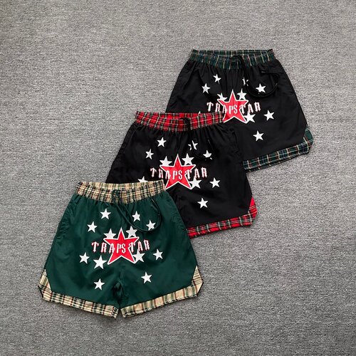 trapstar美潮复古撞色梭织短裤夏
