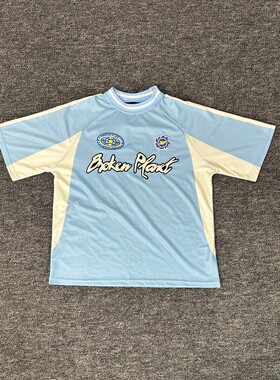 broken planet t shirt美式高街潮牌夏季运动休闲撞色球衣短袖T恤