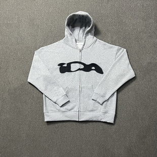 刺绣拉链开衫 欧美高街潮牌ida hoodie男女同款 zip 卫衣外套 sply