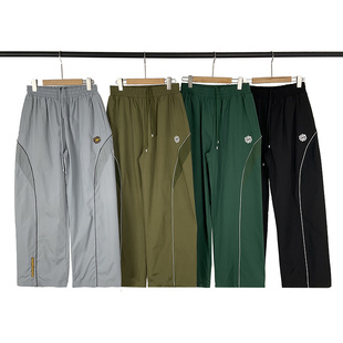 broken planet pants美式高街潮牌字母logo刺绣宽松梭织直筒长裤