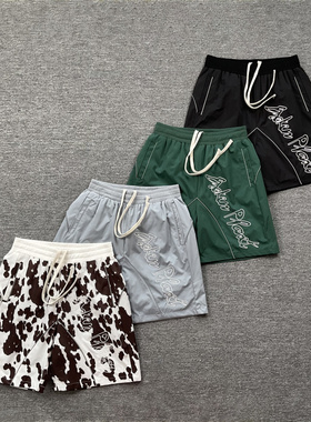 broken planet美潮高街运动休闲夏季字母刺绣梭织沙滩抽绳短裤fog