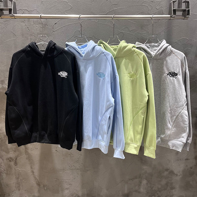 Synaworld美潮刺绣加绒连帽卫衣