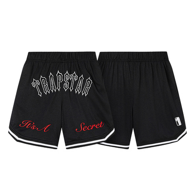 trapstar美潮夏季刺绣网眼短裤男