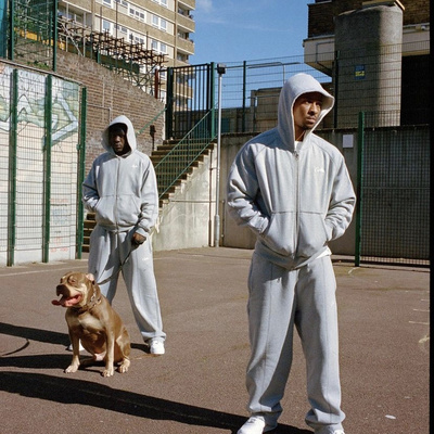 corteiz秋冬开衫卫衣长裤套装潮