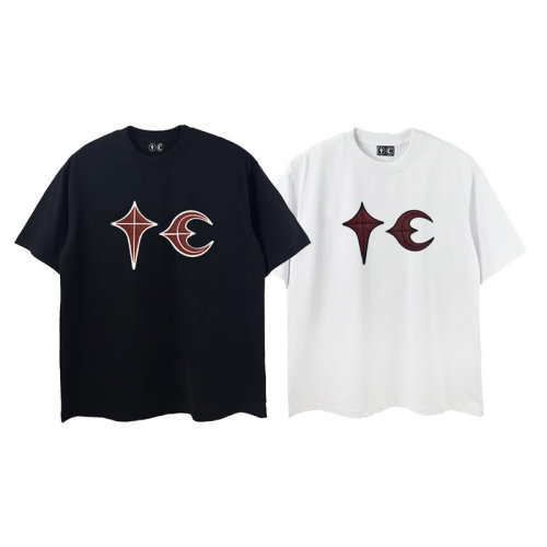 thugclub短袖皮章logo刺绣T恤男