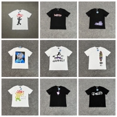 运动休闲字母印花宽松纯棉短袖 ADWYSD美式 高街潮牌夏季 T恤男女FOG