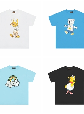 DREW T SHIRT 24SS夏季新款美式潮牌卡通印花宽松男女情侣短袖T恤