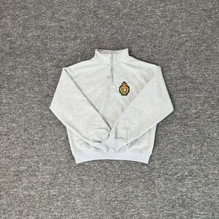 corteiz hoodie美式高街潮牌秋冬休闲徽章刺绣加绒立领套头卫衣男