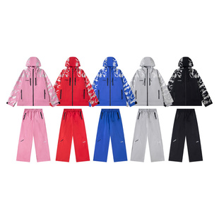 corteiz tracksuit美潮嘻哈高街户外运动休闲连帽冲锋衣裤套装fog