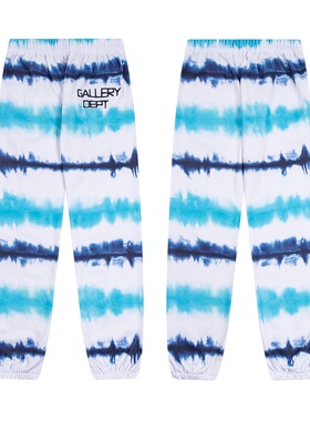 Gallery Dept Tie Dye Pants Hip Hop美潮秋冬休闲抓绒扎染束脚裤