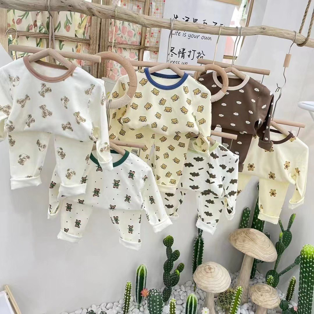 果果一诺秋冬季韩系羊毛拉架儿童内衣套装男女宝宝加厚弹力家居服,童装/婴儿装/亲子装,家居服套装,淘宝优惠券,粉丝福利购,淘宝优惠卷