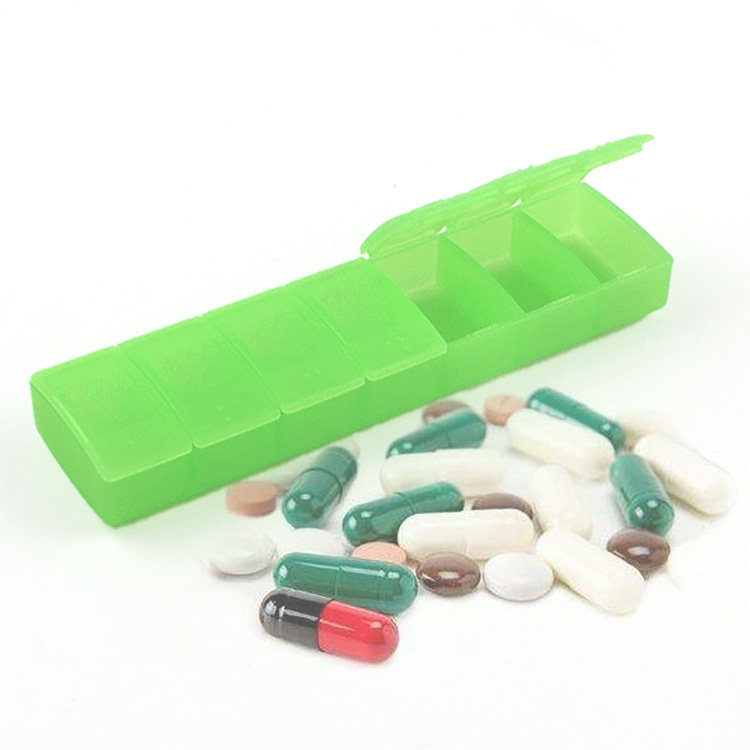特百惠正品 迷你7天小药盒便携式随身一周分装七天小盒塑料药盒