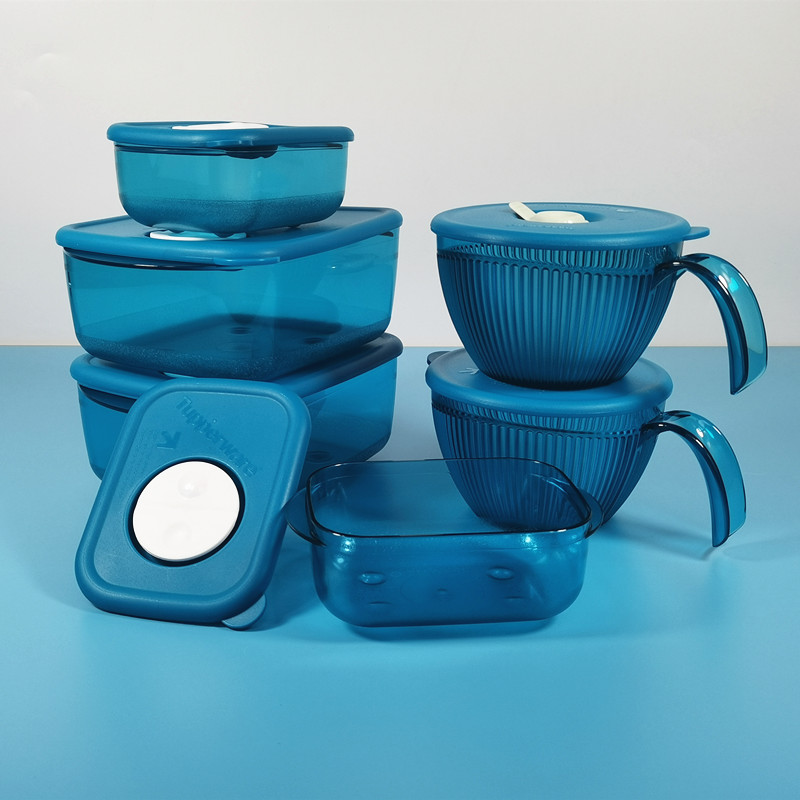 欢宴餐盒特百惠塑料方形微波正品