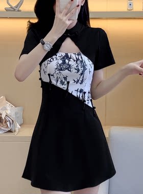 新中式旗袍采耳SPA足浴店技师服