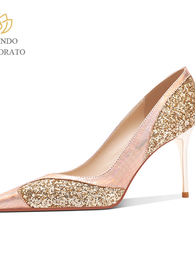 黑色高跟鞋高级感不累脚防水台高跟鞋御姐性感女鞋通勤百搭配裙子