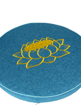朴器九品缎面跪垫加厚莲花