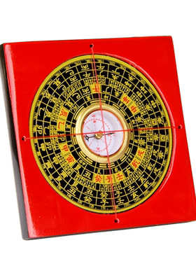 朴器铜罗盘摆件罗经仪电木指南针