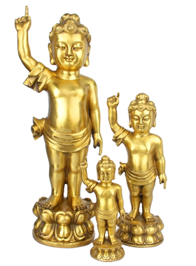 释迦牟尼太子指天指地工艺品铜像