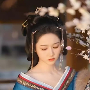 战国袍古风汉服发饰全套古风汉服头饰战国发饰明制发饰发簪簪子