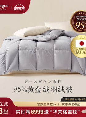 Interlagos日本原装进口羽绒被冬被春秋被加厚酒店被子被芯空调被