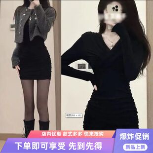 海边子打底连衣裙子内搭大衣感显瘦收腰单穿碎花裙子 长款 新款 短袖