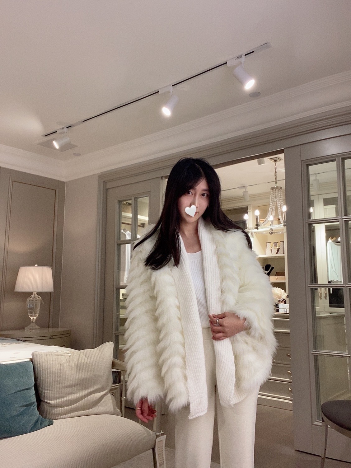 Sin boutique 人间富贵咖2021多色新款进口狐狸毛冬季皮草外套女