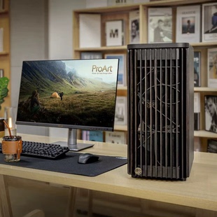 华硕ProArt创艺国度PA401木艺版机箱中塔设计台式机电脑办公 机箱