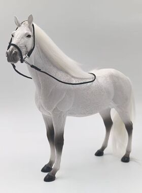 JXK 1/12德国温血马仿真战马模型兵人坐骑家居人偶手办摆件模型
