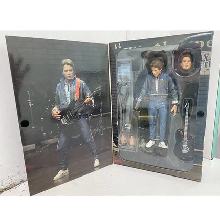 NECA回到未来马丁滑板吉他版演唱试音版7寸可动盒装手办模型现货