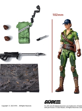 海雅Exquisite Mini系列 1/18 特种部队 杰伊小姐超可动人偶 模型