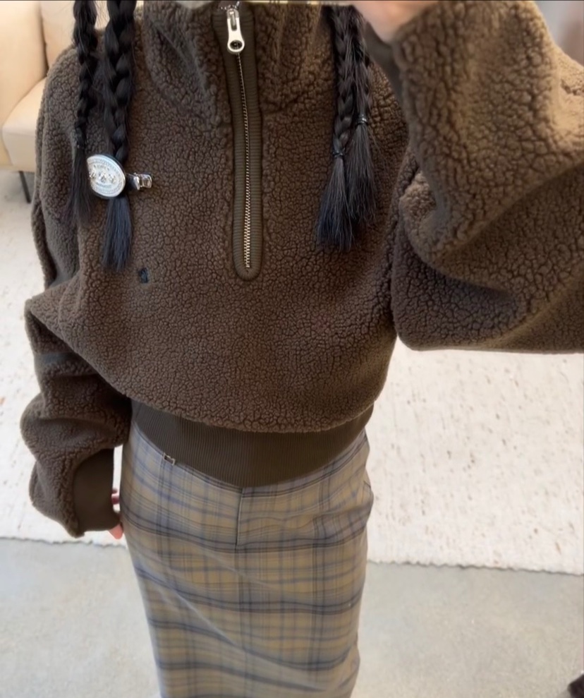 现货lowclassic羊羔绒套头卫衣